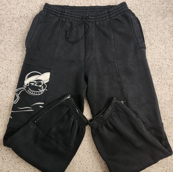 South Pole Vintage Fat Albert Black Jogger Sweatpants